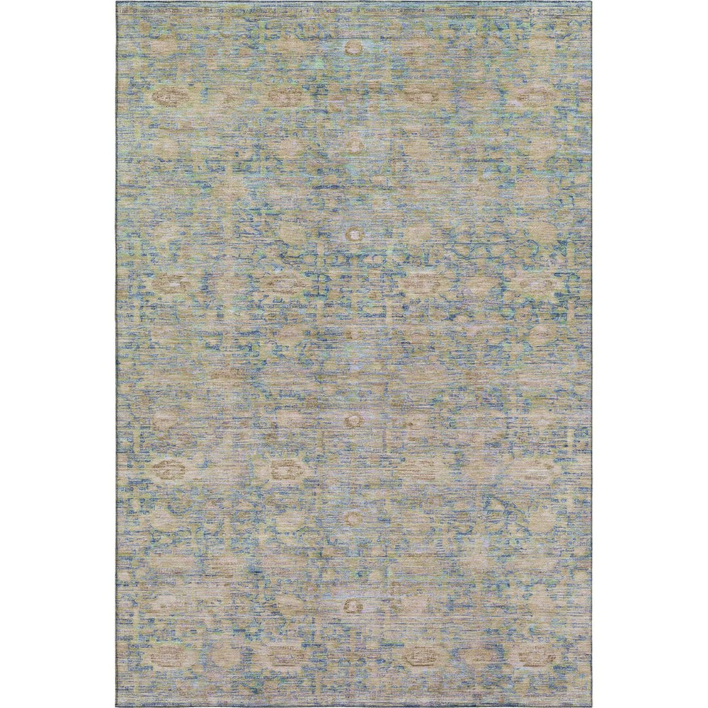 HomeRoots 8' X 10' Coral and Copper Oriental Area Rug - Washable, UV Protected, Durable, Stylish Design for Any Room 700977