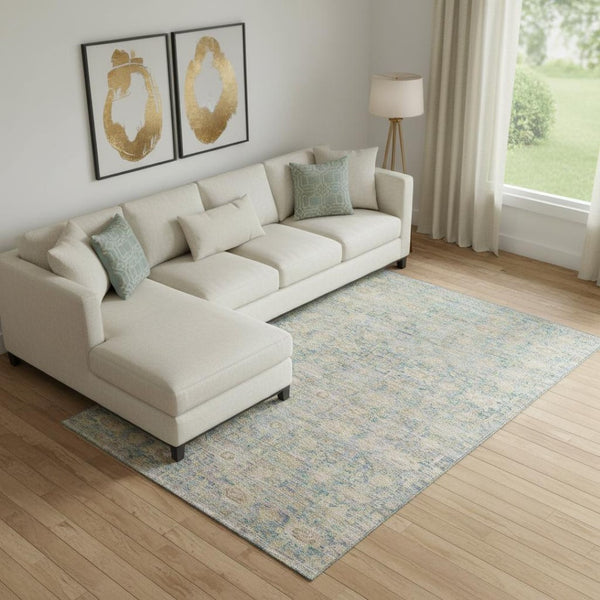 HomeRoots 10' X 14' Coral and Copper Oriental Area Rug - Durable, Stain-Resistant, UV Protected for Kids & Pets 700979
