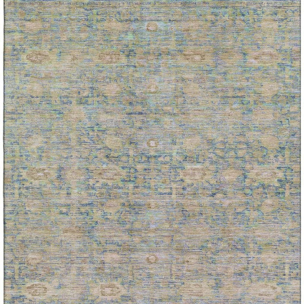 HomeRoots 10' X 14' Coral and Copper Oriental Area Rug - Durable, Stain-Resistant, UV Protected for Kids & Pets 700979