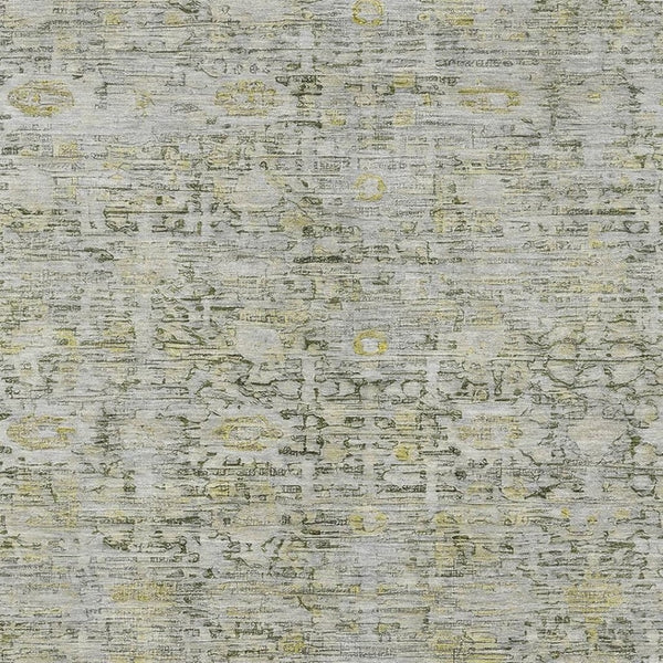HomeRoots 5' X 8' Pewter and Gold Oriental Washable Area Rug - Stylish, Durable & UV-Protected for Any Room 700981
