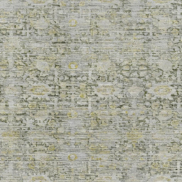 HomeRoots 9' X 12' Elegant Pewter & Gold Oriental Area Rug with UV Protection - Stain-Resistant & Durable Design 700984