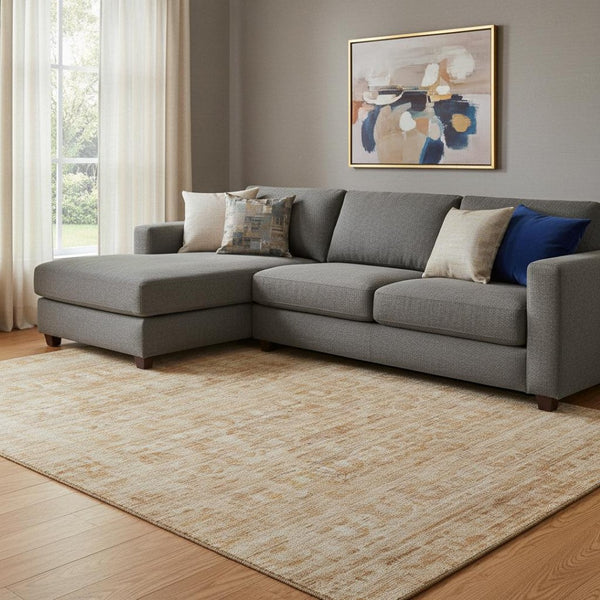 HomeRoots 8' X 10' Coral & Peach Oriental Washable Area Rug – UV Protected, Stain Resistant & Non-Slip Design 700989