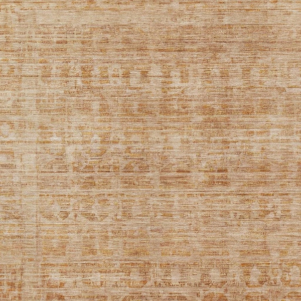 HomeRoots 8' X 10' Coral & Peach Oriental Washable Area Rug – UV Protected, Stain Resistant & Non-Slip Design 700989