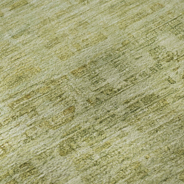 HomeRoots 5' X 8' Sage & Mint Green Washable Oriental Area Rug with UV Protection for Stylish Durability 700993