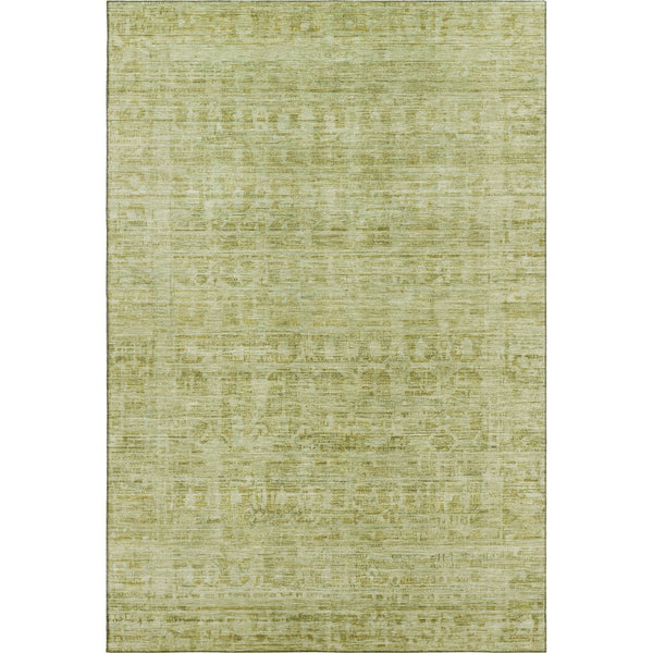 HomeRoots 9' X 12' Sage and Mint Green Oriental Washable Area Rug - Durable, UV Protected, Perfect for Homes! 700996