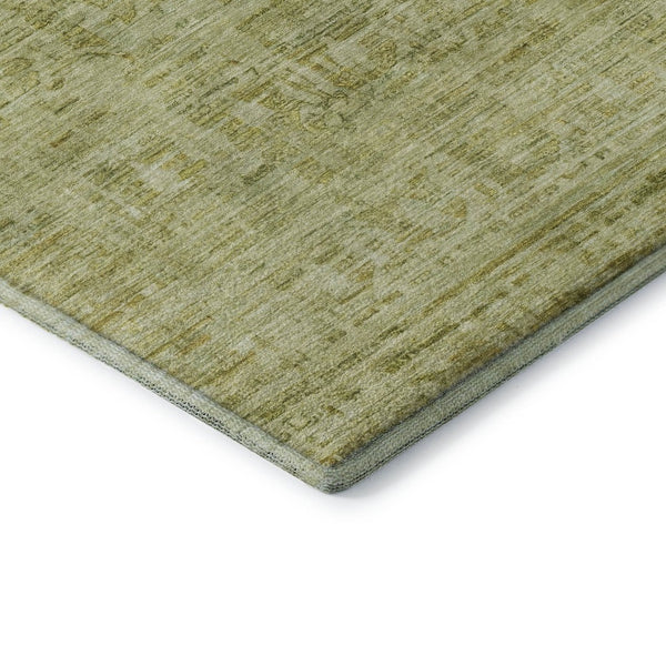 HomeRoots 9' X 12' Sage and Mint Green Oriental Washable Area Rug - Durable, UV Protected, Perfect for Homes! 700996
