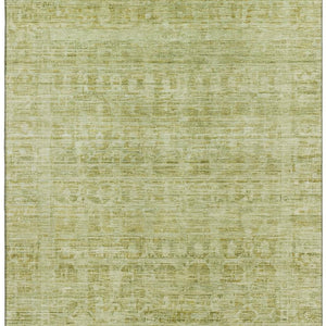 HomeRoots 9' X 12' Sage and Mint Green Oriental Washable Area Rug - Durable, UV Protected, Perfect for Homes! 700996