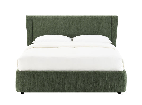 English Elm Cheryl Chenille Upholstered Full Bed with Padded Headboard for Modern Bedroom B2756S00034