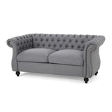 Christopher Knight Home® - Noble House - Somerville Traditional Chesterfield Loveseat Sofa