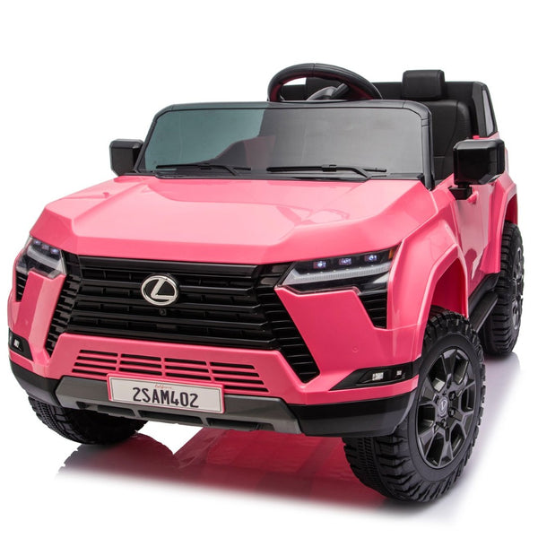 English Elm Lexus Gx550 Two Seat Kids Ride on with 24v Power Remote Control and Suspension Pink W1578P416225