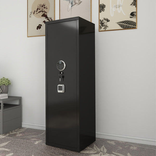 English Elm Gun Safe Biometric Steel Cabinet for Rifles Pistols with Keypad and Quick Access W1831P246169