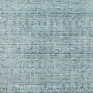 HomeRoots 8' X 10' Sky Blue & Denim Blue Oriental Area Rug - Washable, Stain-Resistant, UV-Protected Design! 701001