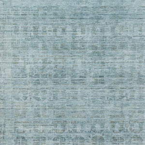 HomeRoots 9' X 12' Sky Blue & Denim Blue Oriental Area Rug – Stain-Resistant, UV Protected, Non-Slip Backing 701002