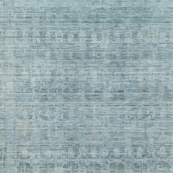 HomeRoots 9' X 12' Sky Blue & Denim Blue Oriental Area Rug – Stain-Resistant, UV Protected, Non-Slip Backing 701002