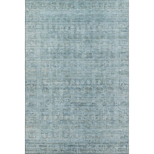 HomeRoots 10' Sky Blue & Denim Blue Oriental Area Rug - Washable, UV Protected, Stain Resistant, Durable Design 701003