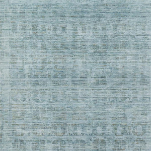 HomeRoots 10' Sky Blue & Denim Blue Oriental Area Rug - Washable, UV Protected, Stain Resistant, Durable Design 701003