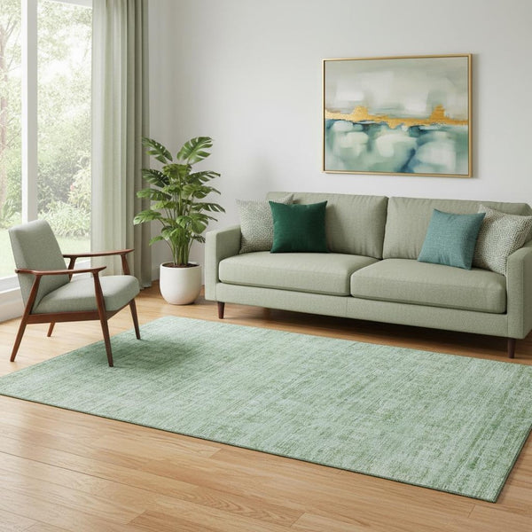 HomeRoots 5' X 8' Teal And Pale Aqua Oriental Washable Area Rug - Durable, Stylish, UV Protected & Easy Care 701011