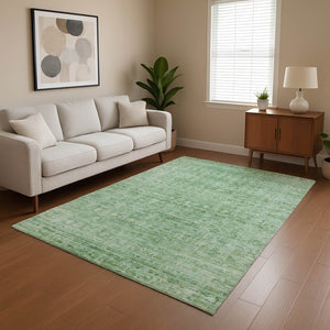 HomeRoots 5' X 8' Teal And Pale Aqua Oriental Washable Area Rug - Durable, Stylish, UV Protected & Easy Care 701011