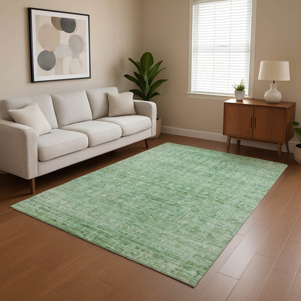 HomeRoots 5' X 8' Teal And Pale Aqua Oriental Washable Area Rug - Durable, Stylish, UV Protected & Easy Care 701011