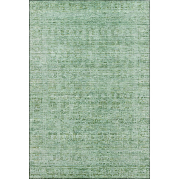 HomeRoots 5' X 8' Teal And Pale Aqua Oriental Washable Area Rug - Durable, Stylish, UV Protected & Easy Care 701011