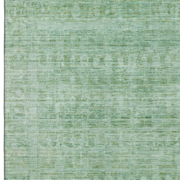 HomeRoots 5' X 8' Teal And Pale Aqua Oriental Washable Area Rug - Durable, Stylish, UV Protected & Easy Care 701011