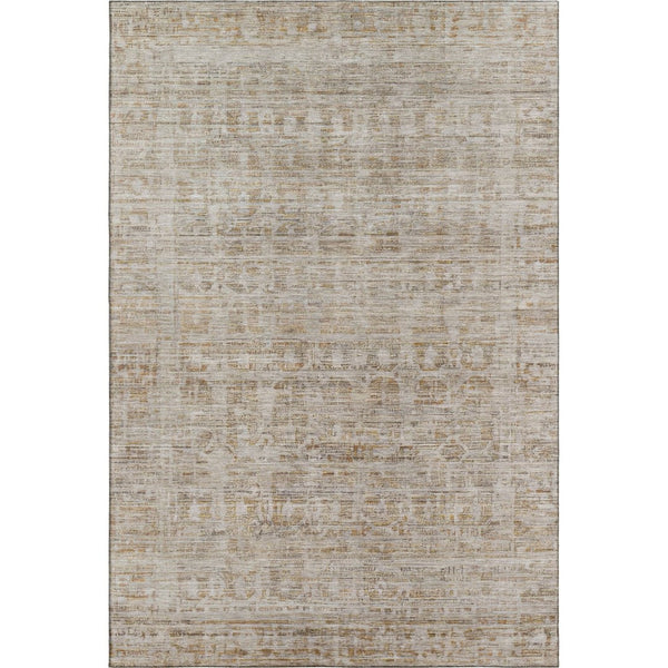 HomeRoots 5' X 8' Elegant Taupe and Beige Oriental Area Rug - Durable, Stain-Resistant, UV Protected Design 701017