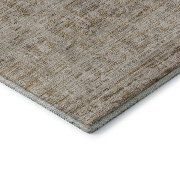 HomeRoots 5' X 8' Elegant Taupe and Beige Oriental Area Rug - Durable, Stain-Resistant, UV Protected Design 701017
