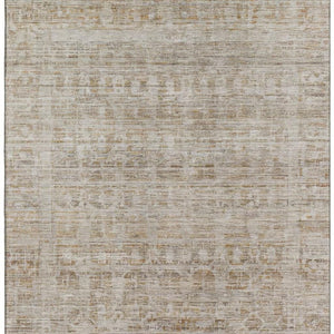 HomeRoots 5' X 8' Elegant Taupe and Beige Oriental Area Rug - Durable, Stain-Resistant, UV Protected Design 701017