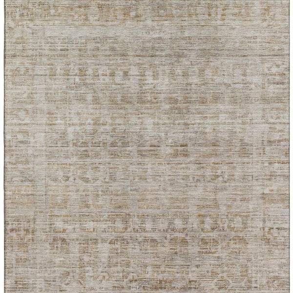 HomeRoots 5' X 8' Elegant Taupe and Beige Oriental Area Rug - Durable, Stain-Resistant, UV Protected Design 701017