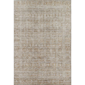 HomeRoots 8' X 10' Elegant Taupe & Beige Oriental Area Rug - Washable, UV Protected, Stain-Resistant Design 701019