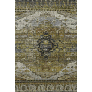 HomeRoots 8' X 10' Brown Ivory Gray Oriental Washable Area Rug - Stylish, Durable, UV-Protected, Easy-Care Design 701025