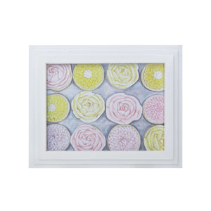 Rose Cupcakes Framed Wall Art 7011-1238 Elk Home