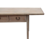 Lilys Vintage Console Table With Four Drawers Weathered Natural Large (Around 8Ft Size & Color Vary) 7011