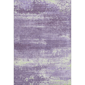 HomeRoots 8' X 10' Purple And Ivory Abstract Area Rug – Stylish, Washable, UV-Protected, and Stain Resistant! 701109