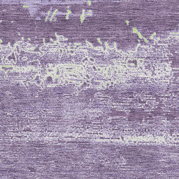HomeRoots 8' X 10' Purple And Ivory Abstract Area Rug – Stylish, Washable, UV-Protected, and Stain Resistant! 701109
