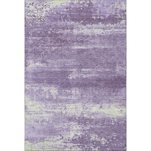 HomeRoots 9' X 12' Purple And Ivory Abstract Area Rug – Stain Resistant, UV Protected, Perfect for Busy Homes! 701110