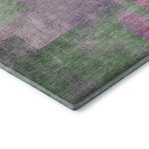 HomeRoots 9' X 12' Blush and Gray Modern Abstract Washable Area Rug with UV Protection for Busy Homes 701122