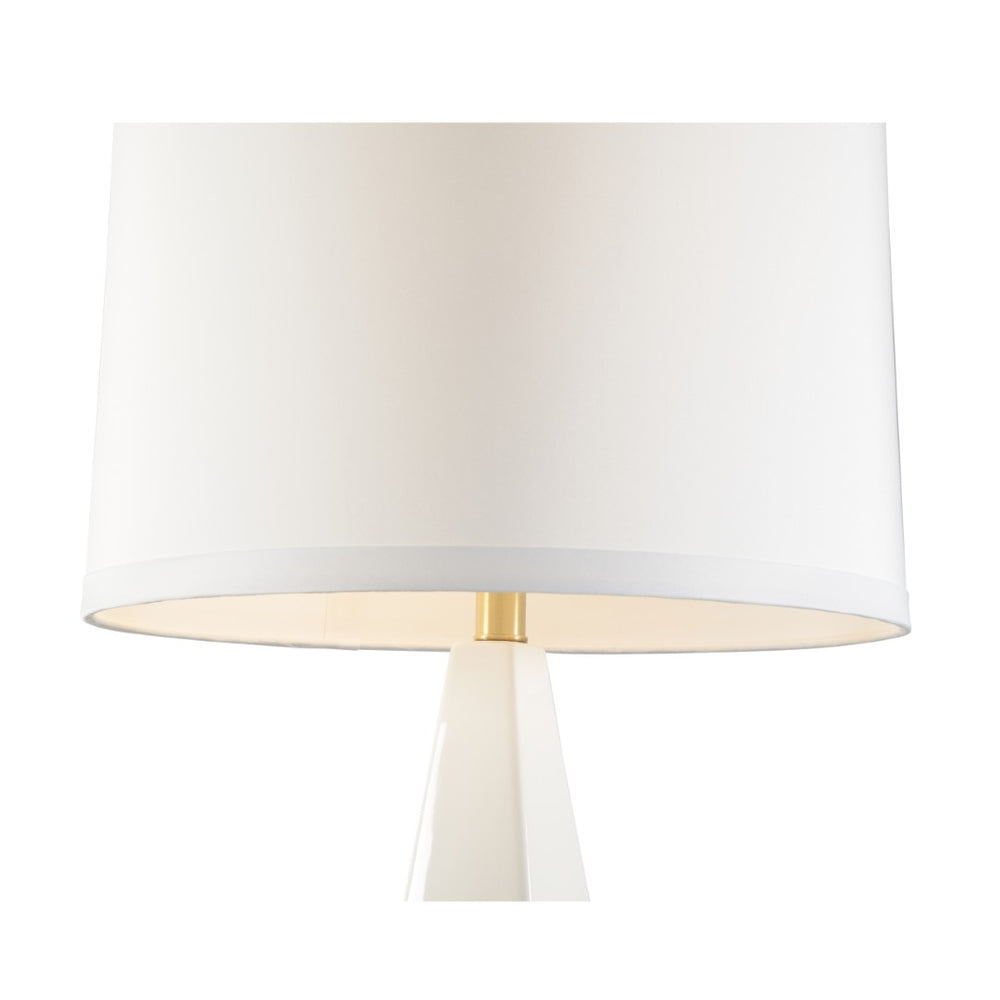 Chelsea House Seed Sculptural Lamp By Shayla Copas — Hand-Formed Glossy White Clay Seeds, Round Shade, Acrylic Base, Ambient Accent Light (37" H) 70119