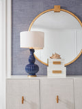 Augusta Lamp Blue, Gold 70130 Chelsea House