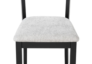 English Elm 6pc Farmhouse Rectangular Dining Set Weathered Gray Wood Slat Back Chairs Bench B2741P411550