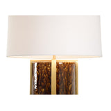 Tortoise Ceramic Lamp Brown, Gold 70132 Chelsea House