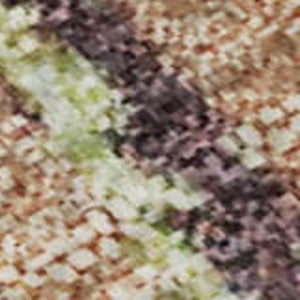 HomeRoots 9' X 12' Washable Coffee Mint Green & Beige Abstract Area Rug with UV Protection for Any Room 701322