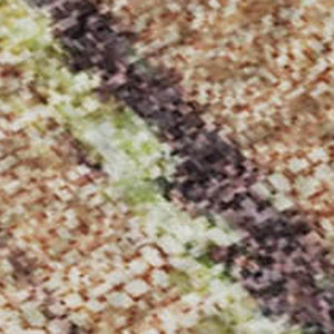 HomeRoots 9' X 12' Washable Coffee Mint Green & Beige Abstract Area Rug with UV Protection for Any Room 701322