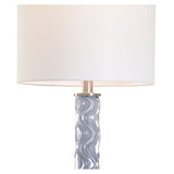 Emily Table Lamp Gray, White/Cream 70136 Chelsea House