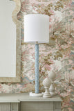 Emily Table Lamp Gray, White/Cream 70136 Chelsea House