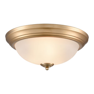 Helena 15'' Wide 3-Light Flush Mount - Satin Gold 7013FM/50 Thomas