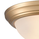 Helena 15'' Wide 3-Light Flush Mount - Satin Gold 7013FM/50 Thomas