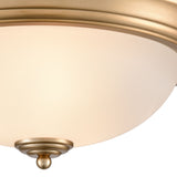 Helena 15'' Wide 3-Light Flush Mount - Satin Gold 7013FM/50 Thomas