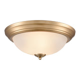 Helena 15'' Wide 3-Light Flush Mount - Satin Gold 7013FM/50 Thomas