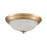 Helena 15'' Wide 3-Light Flush Mount - Satin Gold 7013FM/50 Thomas